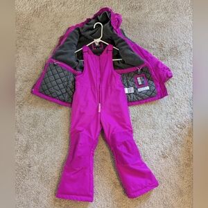 Lands' End Kids Snow Bib and Matching jacket Size 5T